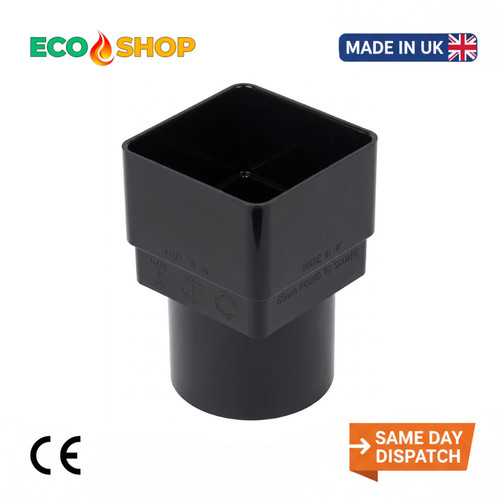 Square round downpipe - square, to
