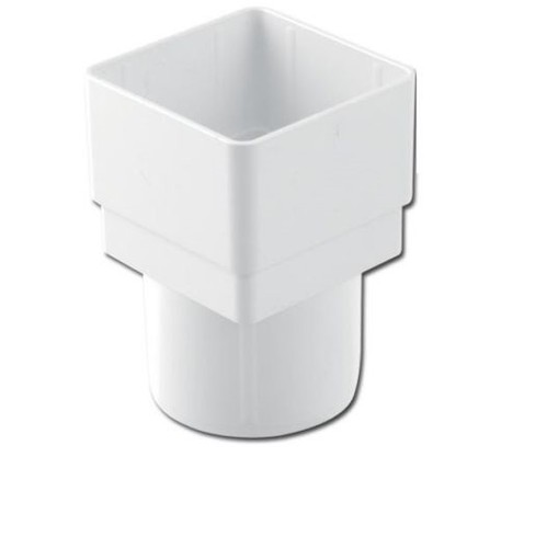 White square round - square, pipe