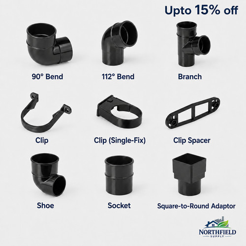 68mm round upvc downpipe - 68mm,